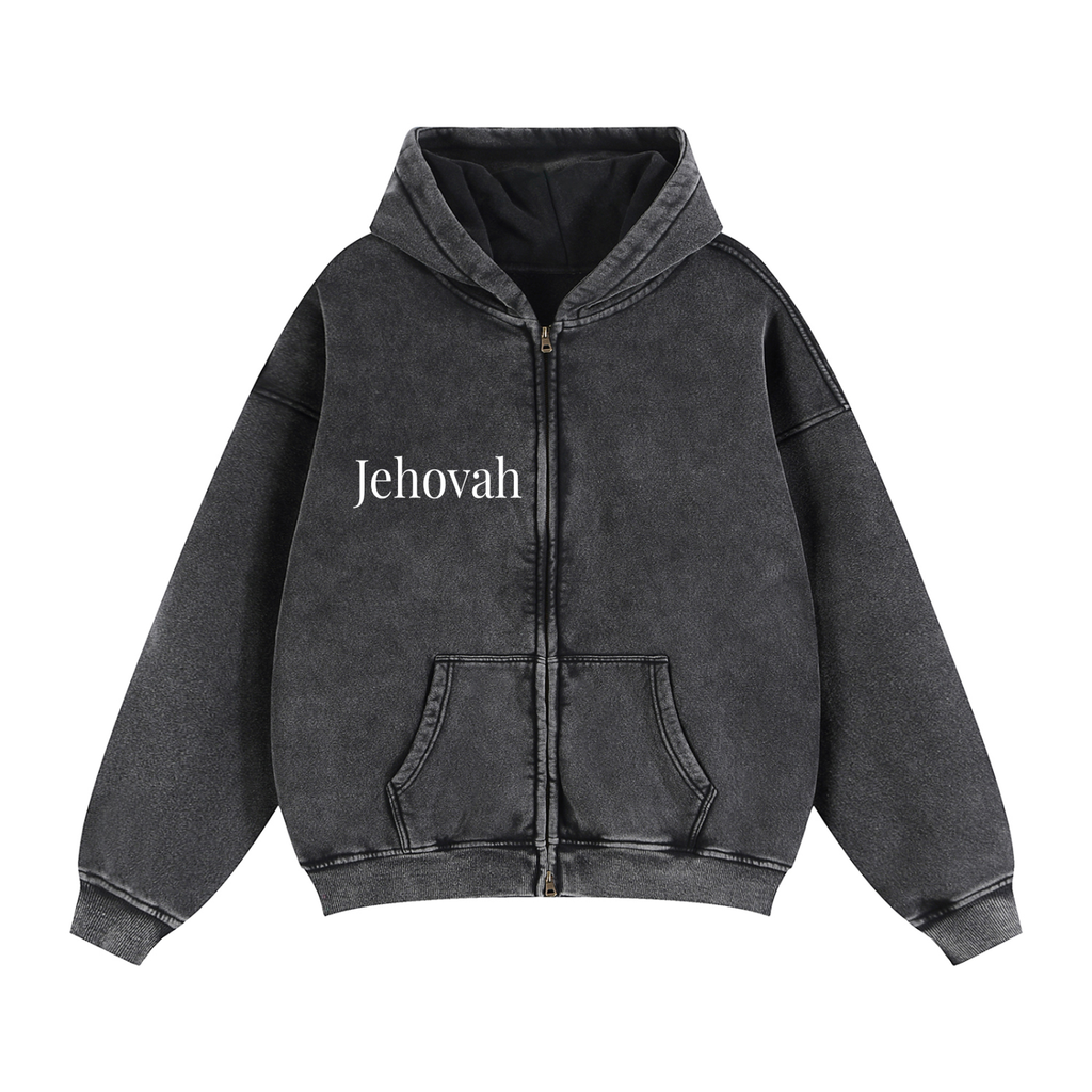 Zip-Through Boxy Fleece Hoodie