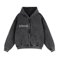 Zip-Through Boxy Fleece Hoodie