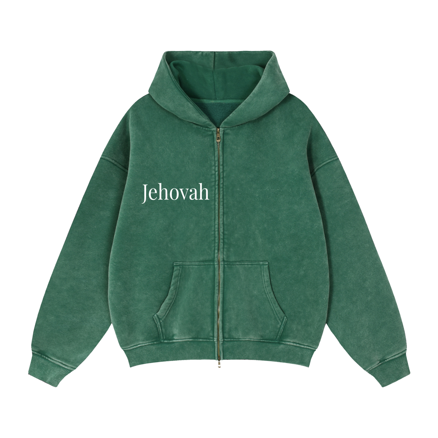 Zip-Through Boxy Fleece Hoodie